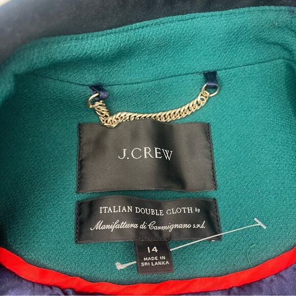 J. Crew Lady Coat Velvet Trimmed - Picture 12 of 13